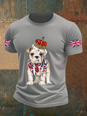 Men's Vintage England Flag Casual Printed T-shirt vetvanguards