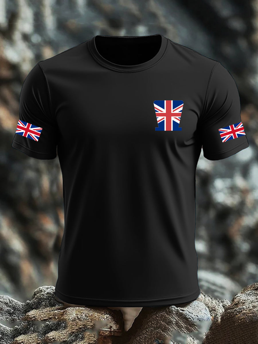 Men's UK Flag Printed T-shirt vetvanguards