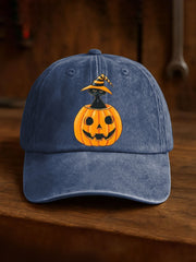 Unisex halloween black cat Design Print Hat vetvanguards