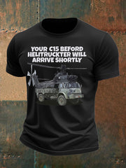 Men's British Veteran imitation cotton short-sleeved T-shirt vetvanguards