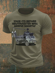 Men's British Veteran imitation cotton short-sleeved T-shirt vetvanguards