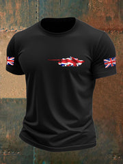 Men's British Veteran imitation cotton short-sleeved T-shirt vetvanguards