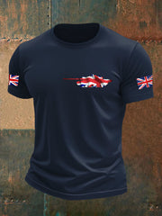 Men's British Veteran imitation cotton short-sleeved T-shirt vetvanguards