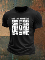 Men's British Veteran imitation cotton short-sleeved T-shirt vetvanguards