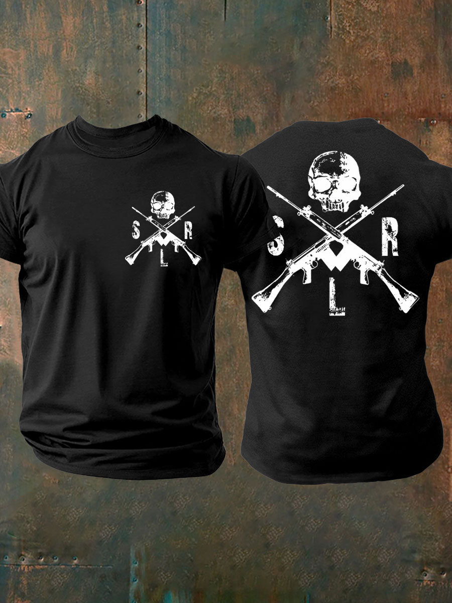Men's British Veteran imitation cotton short-sleeved T-shirt vetvanguards