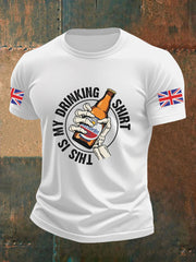 Men's This Is My Drinking Shirt Casual Printed T-shirt vetvanguards