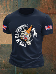 Men's This Is My Drinking Shirt Casual Printed T-shirt vetvanguards