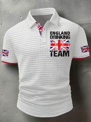 Men's England Drinking Team Printed Casual Tops vetvanguards