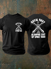 Men's British Veteran imitation cotton short-sleeved T-shirt vetvanguards