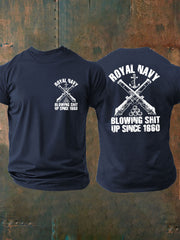Men's British Veteran imitation cotton short-sleeved T-shirt vetvanguards