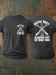 Men's British Veteran imitation cotton short-sleeved T-shirt vetvanguards
