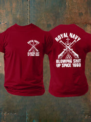 Men's British Veteran imitation cotton short-sleeved T-shirt vetvanguards