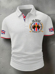 Men's UK Beer Drinking Team Printed Casual Tops vetvanguards