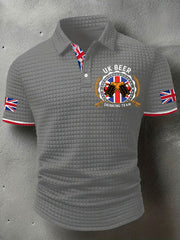 Men's UK Beer Drinking Team Printed Casual Tops vetvanguards