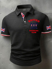 Men's British Drinking Team Printed Casual Tops vetvanguards
