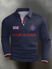 Men's UK Flag Printed Casual Tops vetvanguards