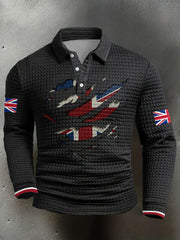 Men's UK Flag Printed Casual Tops vetvanguards
