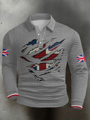 Men's UK Flag Printed Casual Tops vetvanguards