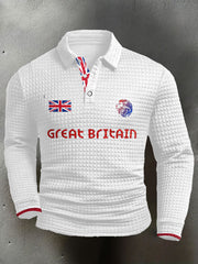 Men's UK Flag Printed Casual Tops vetvanguards