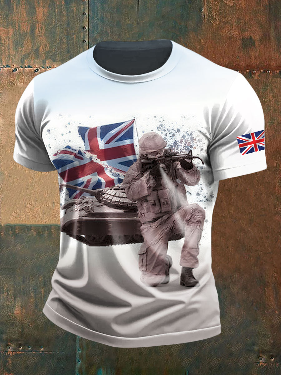 Men's british veteran short sleeves t-shirt vetvanguards