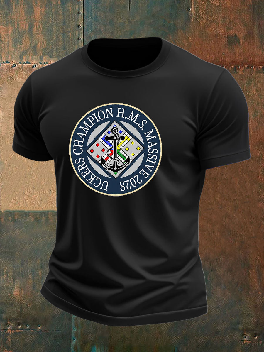 Men's british veteran imitation cotton short-sleeved T-shirt vetvanguards