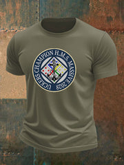 Men's british veteran imitation cotton short-sleeved T-shirt vetvanguards