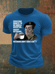 Men's British humor imitation cotton short-sleeved T-shirt vetvanguards