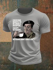 Men's British humor imitation cotton short-sleeved T-shirt vetvanguards