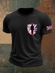 Men's british veteran imitation cotton short-sleeved T-shirt vetvanguards