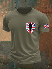 Men's british veteran imitation cotton short-sleeved T-shirt vetvanguards