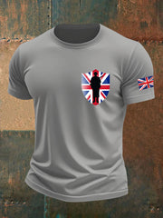 Men's british veteran imitation cotton short-sleeved T-shirt vetvanguards