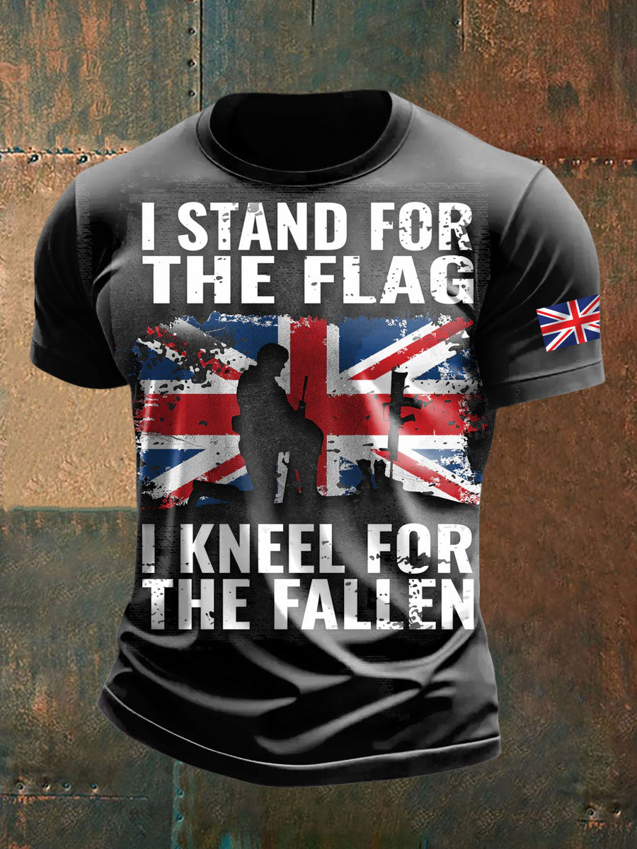 Men's british veteran short sleeves t-shirt vetvanguards