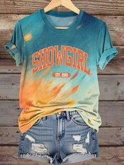 Women's Showgirl Design Music Fan T-shirt vetvanguards