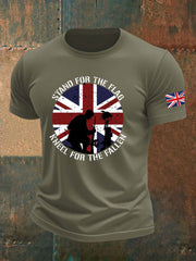 Men's british veteran imitation cotton short-sleeved T-shirt vetvanguards