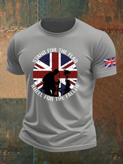 Men's british veteran imitation cotton short-sleeved T-shirt vetvanguards