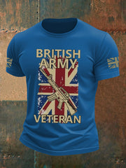 Men's british veteran imitation cotton short-sleeved T-shirt vetvanguards