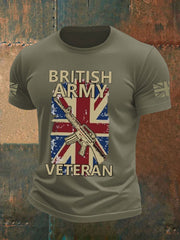 Men's british veteran imitation cotton short-sleeved T-shirt vetvanguards
