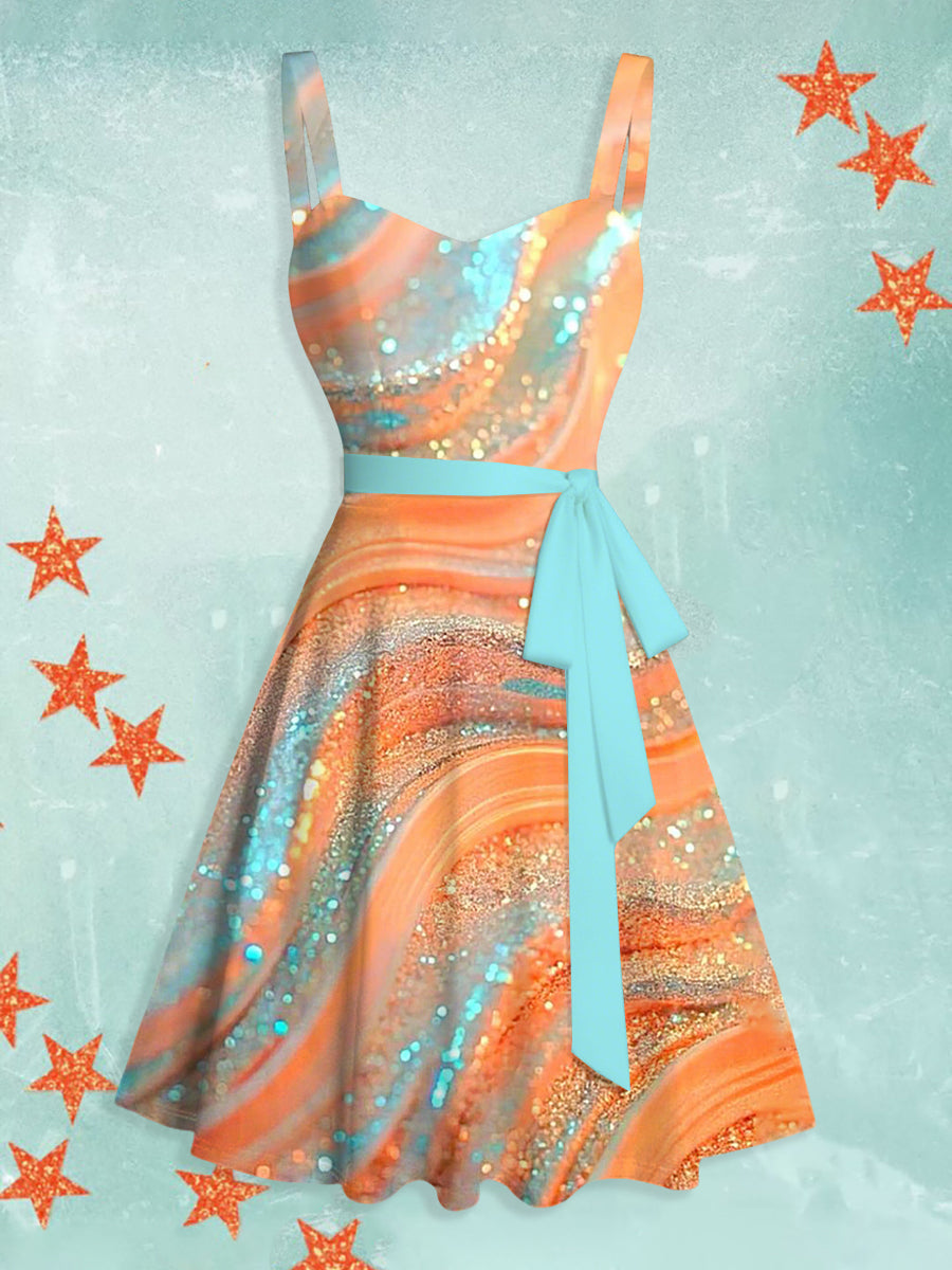 Women's Showgirl Album Inspired Halter Neck Dress vetvanguards