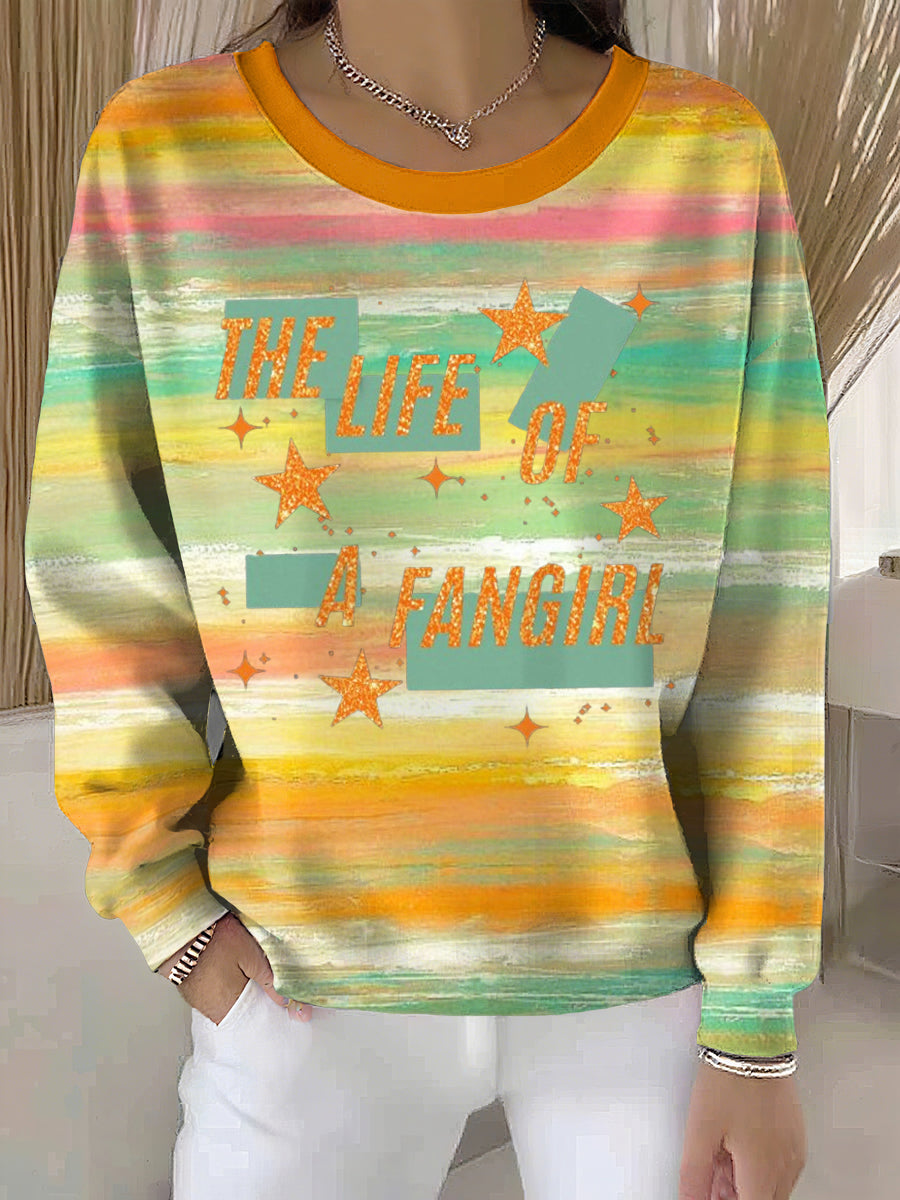 Women's Showgirl Print Music Fan Sweatshirt vetvanguards