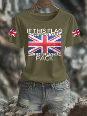 Women's IF THIS FLAG OFFENDS YOU HELP YOU PACK T-shirt vetvanguards
