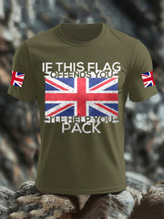 Men's IF THIS FLAG OFFENDS YOU HELP YOU PACK T-shirt vetvanguards