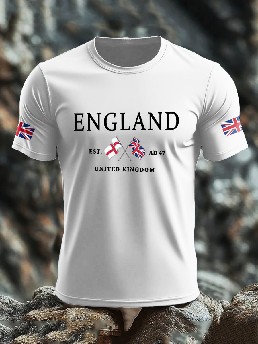 Men's UK Flag Printed T-shirt vetvanguards