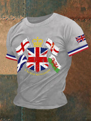 Men's Northern Ireland Print Button T-Shirt vetvanguards
