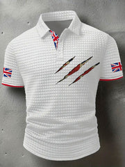 Men's UK Flag Art Printed Casual Tops vetvanguards