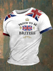 Men's Proud To Be British Printed T-shirt vetvanguards