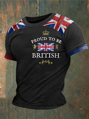 Men's Proud To Be British Printed T-shirt vetvanguards
