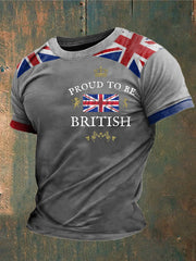 Men's Proud To Be British Printed T-shirt vetvanguards