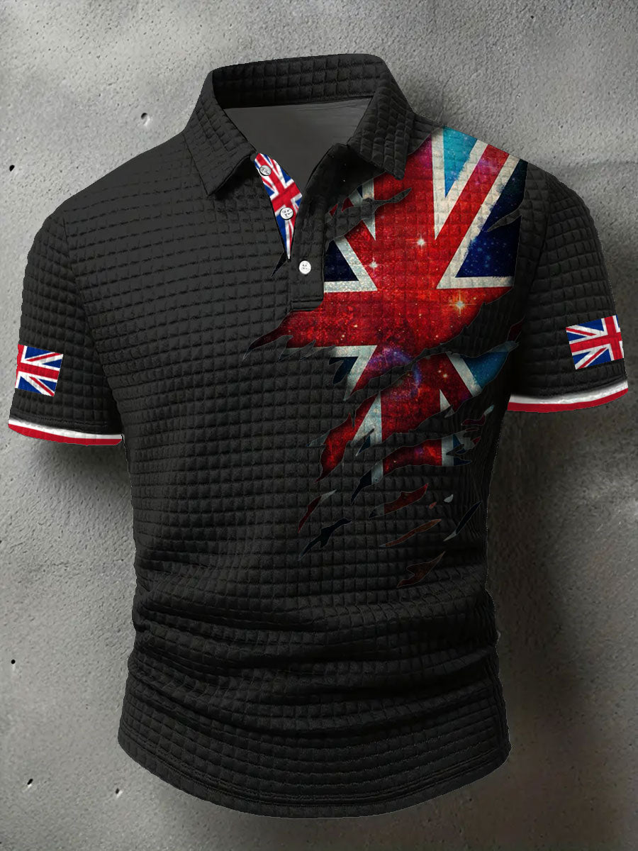 Men's UK Flag Printed Casual Tops vetvanguards