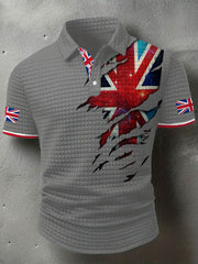 Men's UK Flag Printed Casual Tops vetvanguards