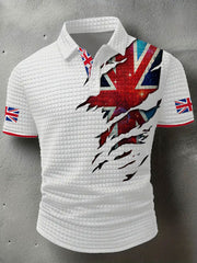 Men's UK Flag Printed Casual Tops vetvanguards